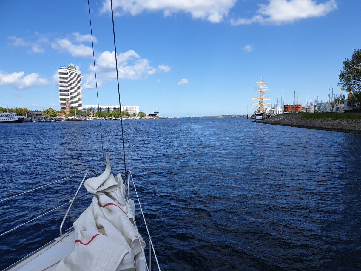 In Travemünde haben wir endlich das Süßwasser verlassen