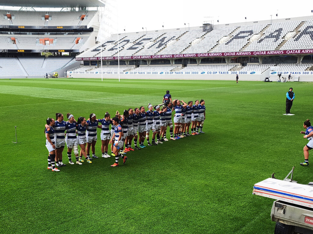 Das Auckland Storm Team nach ihrem Sieg gegen Wellington Pride