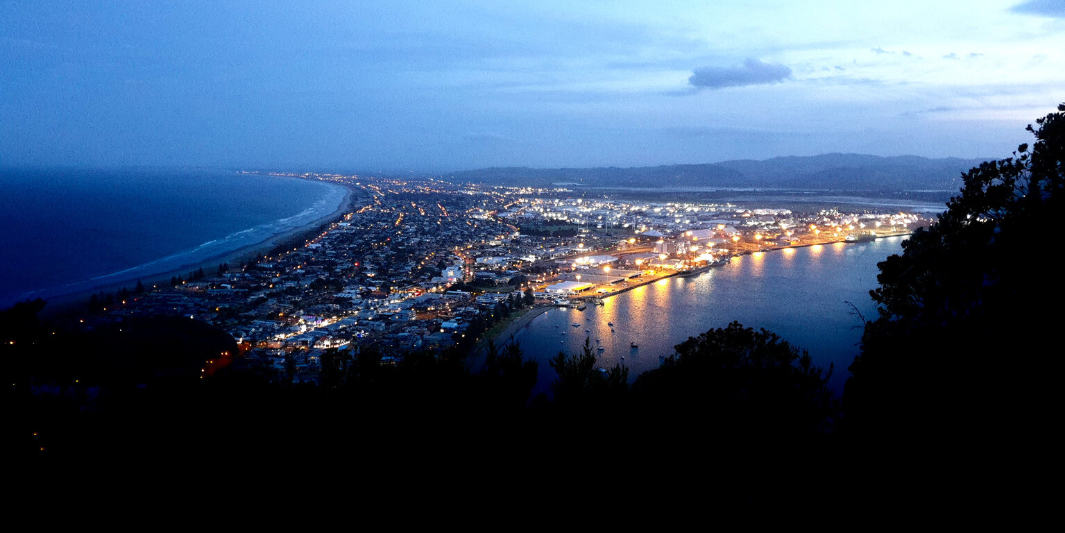 Ausblick auf die Bay of Plenty