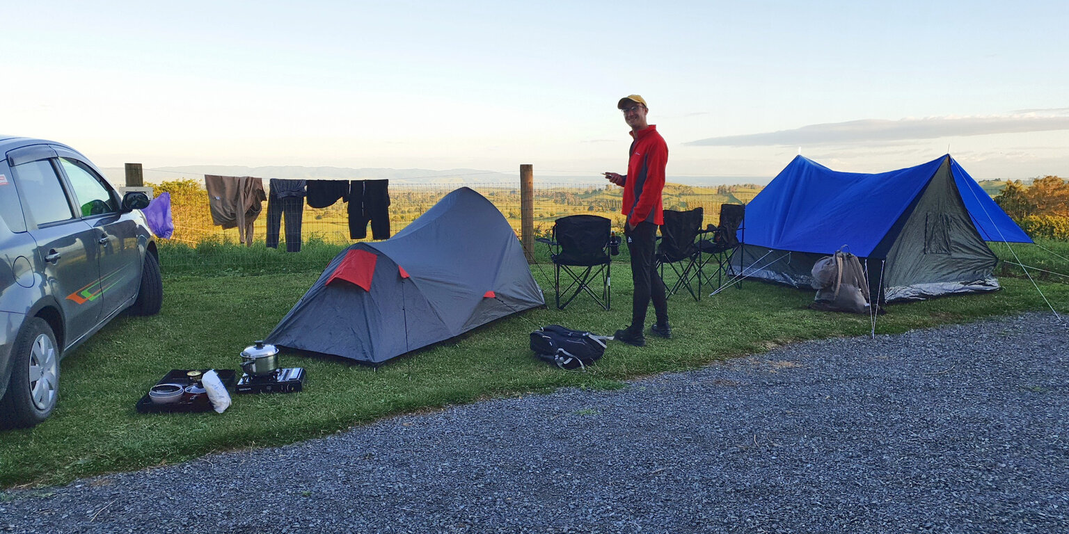 Unser Camp für drei