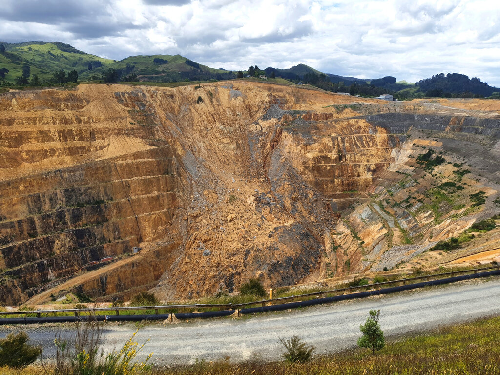 Goldtagebau in Waihi