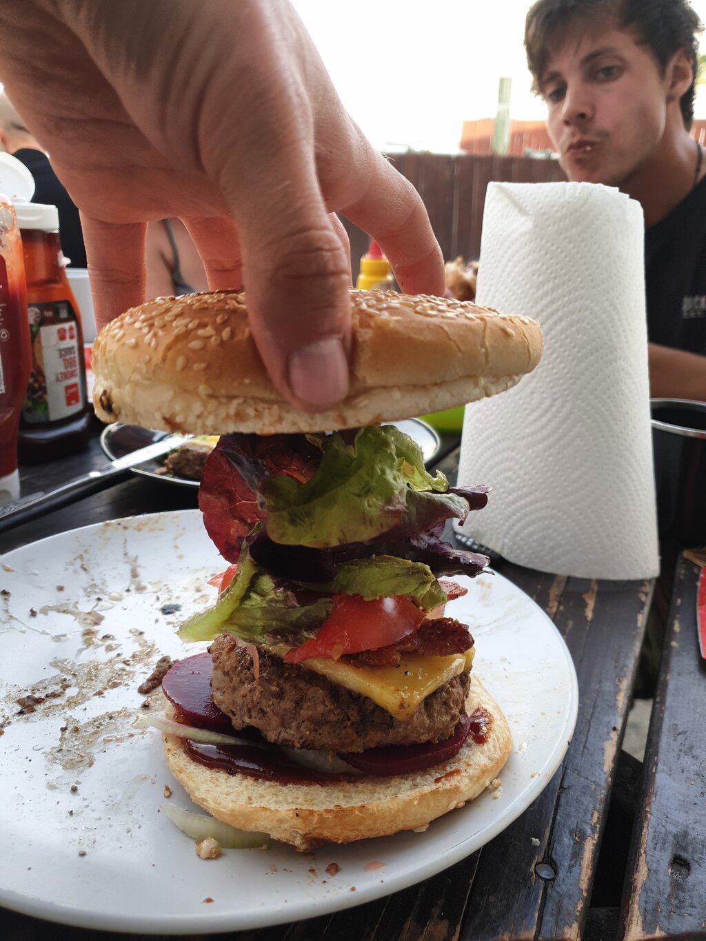 Irgendwie hat dieser Turm in ein Brötchen gepasst.