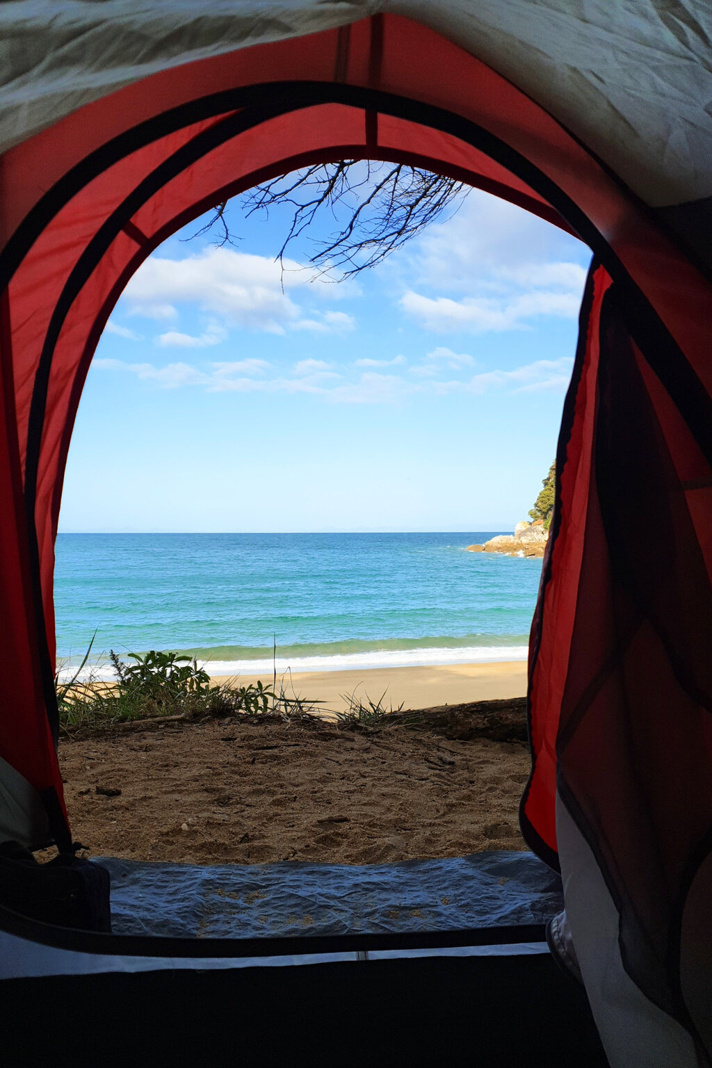Ausblick aus meinem Zelt