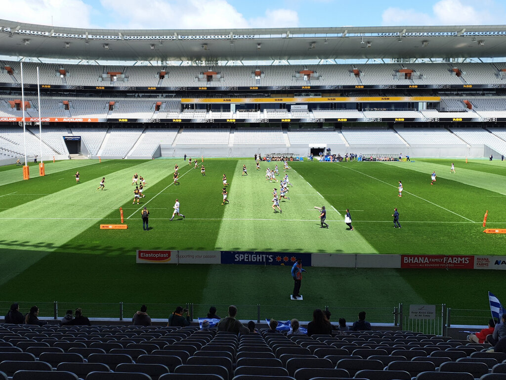 Auckland gegen Wellington, ein sehr spannendes Rugby-Spiel der Frauen