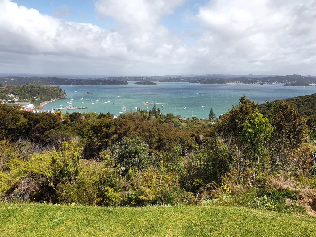 Ausblick von Russell über die Bay of Islands