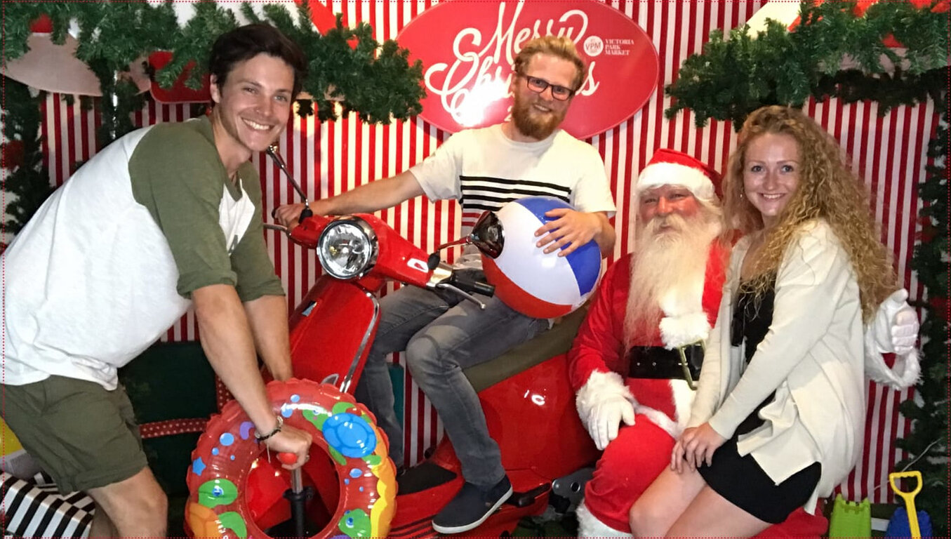 Anfang Dezember hatten wir Santa Claus in Auckland getroffen.